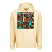 Pina Colada hunting deer american flag seamless pattern Premium Hoodie - HRA Design Shop