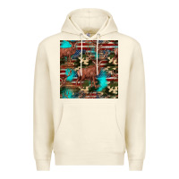 Sandshell hunting deer american flag seamless pattern Premium Hoodie - HRA Design Shop