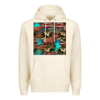 Tofu hunting deer american flag seamless pattern Premium Hoodie - HRA Design Shop