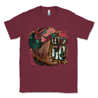 Burgundy Let's Go Classic Tee - Jasminsmagicworld