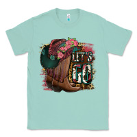 Seafoam Let's Go Classic Tee - Jasminsmagicworld