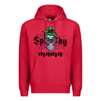 Cardinal spooky mama skull Premium Hoodie - RanaPortraitStore