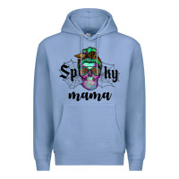 Colony Blue spooky mama skull Premium Hoodie - RanaPortraitStore