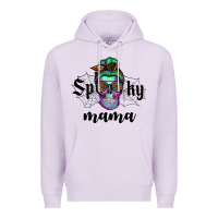 Lilac spooky mama skull Premium Hoodie - RanaPortraitStore