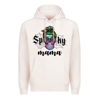 Pale Pink spooky mama skull Premium Hoodie - RanaPortraitStore