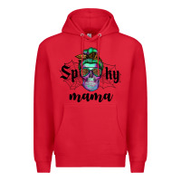 Red spooky mama skull Premium Hoodie - RanaPortraitStore