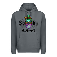 Rock spooky mama skull Premium Hoodie - RanaPortraitStore