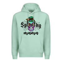 Seafoam spooky mama skull Premium Hoodie - RanaPortraitStore