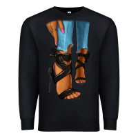 Black black heels black fashion girl Premium Sweatshirt - RanaPortraitStore