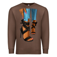 Chestnut black heels black fashion girl Premium Sweatshirt - RanaPortraitStore