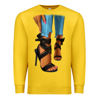 Lemon black heels black fashion girl Premium Sweatshirt - RanaPortraitStore