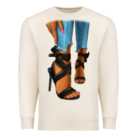 Sandshell black heels black fashion girl Premium Sweatshirt - RanaPortraitStore