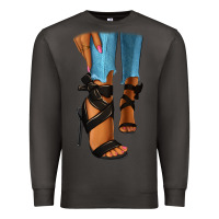 Smoke black heels black fashion girl Premium Sweatshirt - RanaPortraitStore