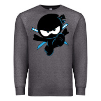 Charcoal Heather ninja kid Premium Sweatshirt - Unal Design