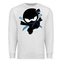 Oatmeal Heather ninja kid Premium Sweatshirt - Unal Design