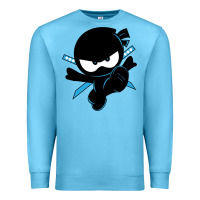 Ocean Blue ninja kid Premium Sweatshirt - Unal Design