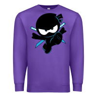 Purple ninja kid Premium Sweatshirt - Unal Design