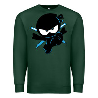 Sports Green ninja kid Premium Sweatshirt - Unal Design