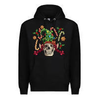 Black elf skull Premium Hoodie - FaDigitalArtStudio
