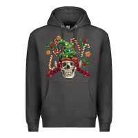 Charcoal Heather elf skull Premium Hoodie - FaDigitalArtStudio