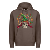 Coffee elf skull Premium Hoodie - FaDigitalArtStudio