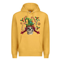 Mustard elf skull Premium Hoodie - FaDigitalArtStudio