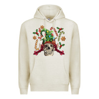 Oatmeal Heather elf skull Premium Hoodie - FaDigitalArtStudio