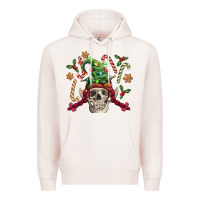 Pale Pink elf skull Premium Hoodie - FaDigitalArtStudio