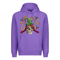 Purple elf skull Premium Hoodie - FaDigitalArtStudio