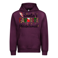 Mauve Wine santas favourite phlebotomist Urban Hoodie - AdoDesignShop