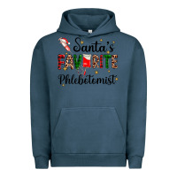 Pigment Midnight Navy santas favourite phlebotomist Urban Hoodie - AdoDesignShop