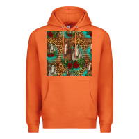 Carrot horses with roses seamless pattern Premium Hoodie - HRA Design Shop