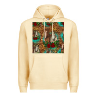 Pina Colada horses with roses seamless pattern Premium Hoodie - HRA Design Shop