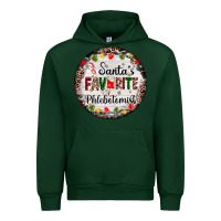 Forest Green christmas santas favorite phlebotomist light Urban Hoodie - AdoDesignShop