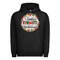 Pigment Black christmas santas favorite phlebotomist light Urban Hoodie - AdoDesignShop