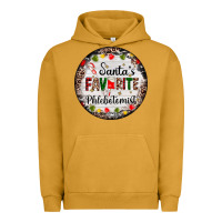 Pigment Peanut Butter christmas santas favorite phlebotomist light Urban Hoodie - AdoDesignShop
