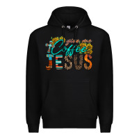 Black give me coffee jesus Premium Hoodie - RacoonDesign