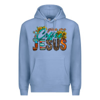 Colony Blue give me coffee jesus Premium Hoodie - RacoonDesign