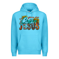 Ocean Blue give me coffee jesus Premium Hoodie - RacoonDesign