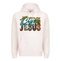 Pale Pink give me coffee jesus Premium Hoodie - RacoonDesign