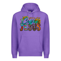 Purple give me coffee jesus Premium Hoodie - RacoonDesign