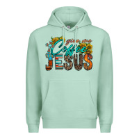 Seafoam give me coffee jesus Premium Hoodie - RacoonDesign