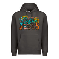 Smoke give me coffee jesus Premium Hoodie - RacoonDesign