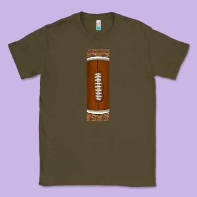 American Football With Leopard Pen Wraps Classic Tee Designed By Bundleandbundleshop