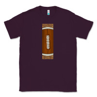 Plum american football with leopard pen wraps Classic Tee - BundleAndBundleShop