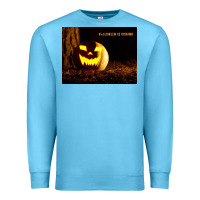 Ocean Blue Halloween Is Coming Premium Sweatshirt - Unal Design