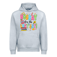 Heather Grey hooray for the last day black Urban Hoodie - JahusDesignShop