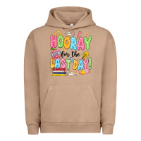 Pigment Burro hooray for the last day black Urban Hoodie - JahusDesignShop