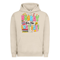 Pigment French Oak hooray for the last day black Urban Hoodie - JahusDesignShop
