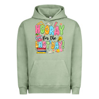 Pigment Oil Green hooray for the last day black Urban Hoodie - JahusDesignShop